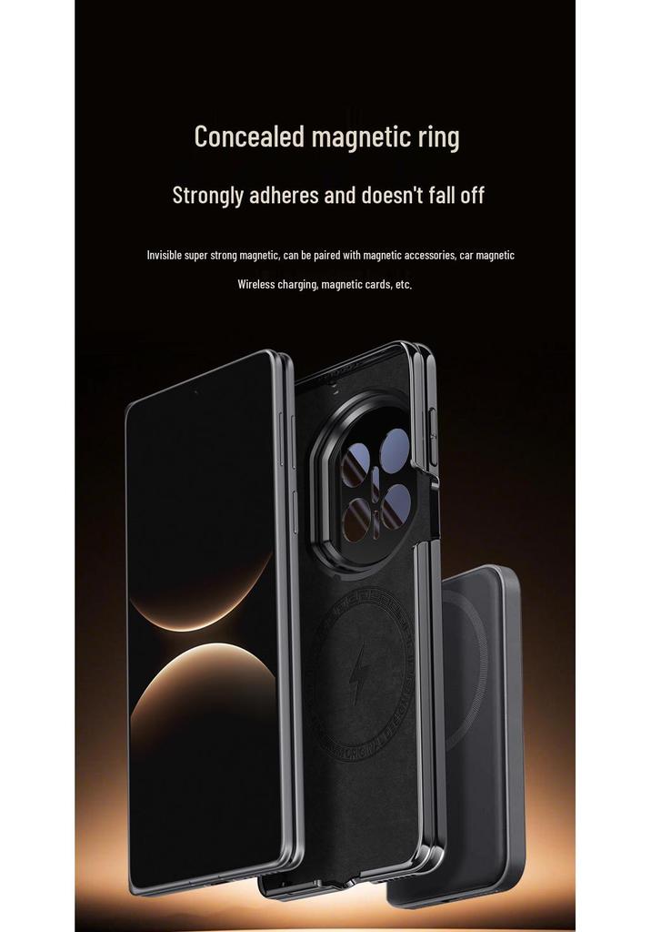 Huawei Matex7 Collector's Edition Magnetic Foldable Phone Case - Full Coverage, Anti-Drop, Double Central Axis Lens Protection