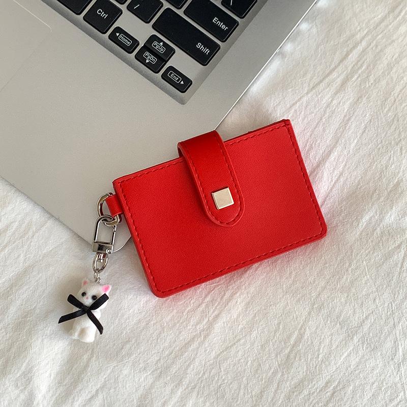 Korean Fashion Compartment Clip Bag Magnetic Zero Wallet Multifunctional Personalized Women's Mini Compact Card Bag