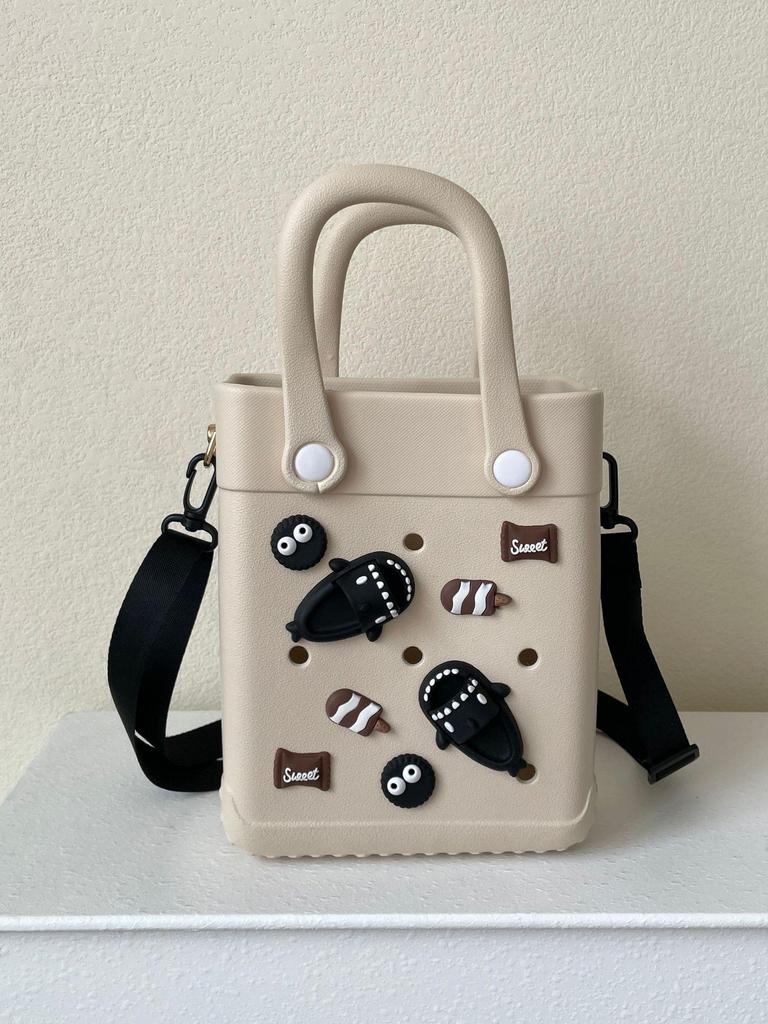 Women's 2024 EVA Portable Commuter Handbag - Small Square Storage Hole Bag
