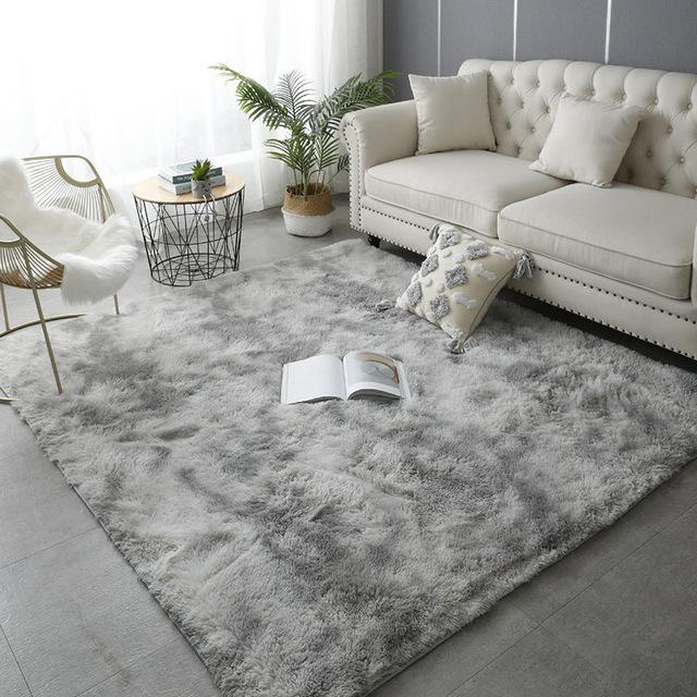 Luxurious Living Room Fluffy Carpet Nordic Soft Thickening Home Decor Carpets Bedroom Bedside Children 'S Room Non -Slip Floor Mat