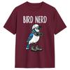 Unisexs Tshirt Bird Nerd Watching Blue Jay W Binoculars Nature Cotton Tee Shirt Short Sleeve T Shirt Round Collar Clothes
