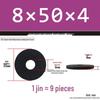 Thickened Black Flat Washer: Enhanced Round Metal Spacer for Home Use