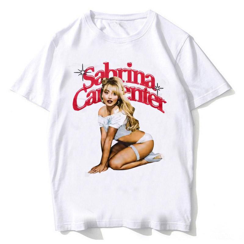 

Sabrina Carpenter Album Short N Sweet T Shirt 2026 Summer New Hotselling Unisex Women Fashion Cotton Oversized Tshirt Y2K M