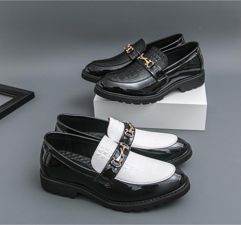 Herren Übergröße Spitzschuh Leder Slipper: Formelle & Freizeitliche Slipper im Britischen Stil für das Büro