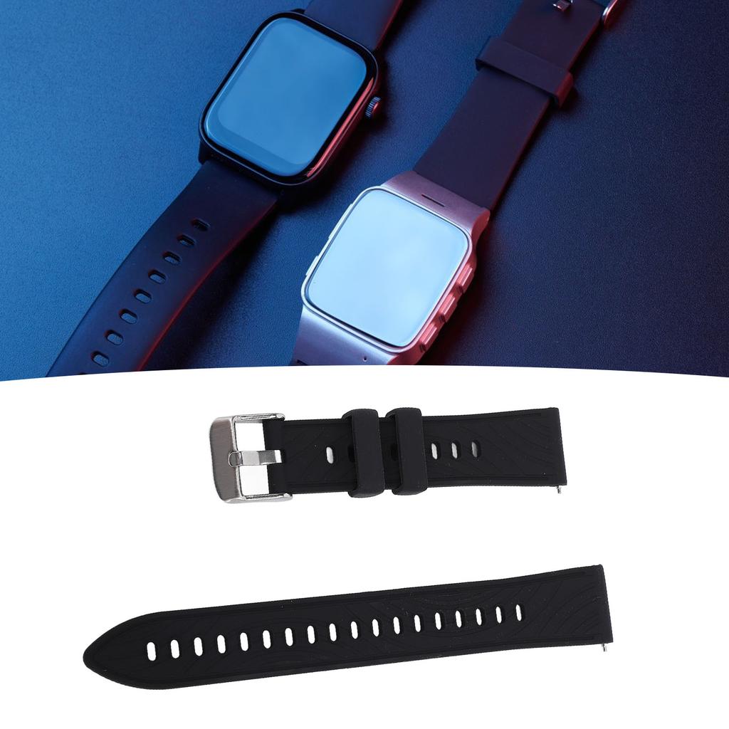 Watch Band Silicone Engraved Brthable Quick Relse Comfortable Watch Strap Replacement for  