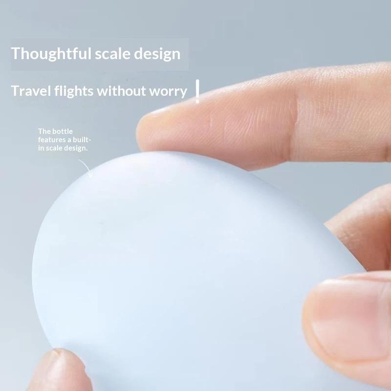 3 Pcs 60Ml Silicone Travel Squeeze Bottles Leak Proof Accurate Dispensing For Skincare Toiletry Storage Business Vacation Trips