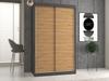 Iga Wardrobe 120C ANTHRACITE ARTISAN