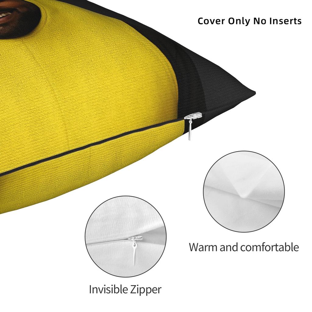 Banana Kanye Meme Pillow Case  Comfy Pillow Cover Retro Trendy Pillowcases For Couch Sofa Bedroom