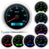 ZMFJH 30-200KMH Speedometer Auto Car 7 Color Backlight Analog Pulse Signal 85mm Speedometer Gauge with Holzer Sensor M16X1.5