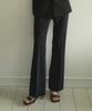 OCTETTE Flare Line Strech Pants_Black