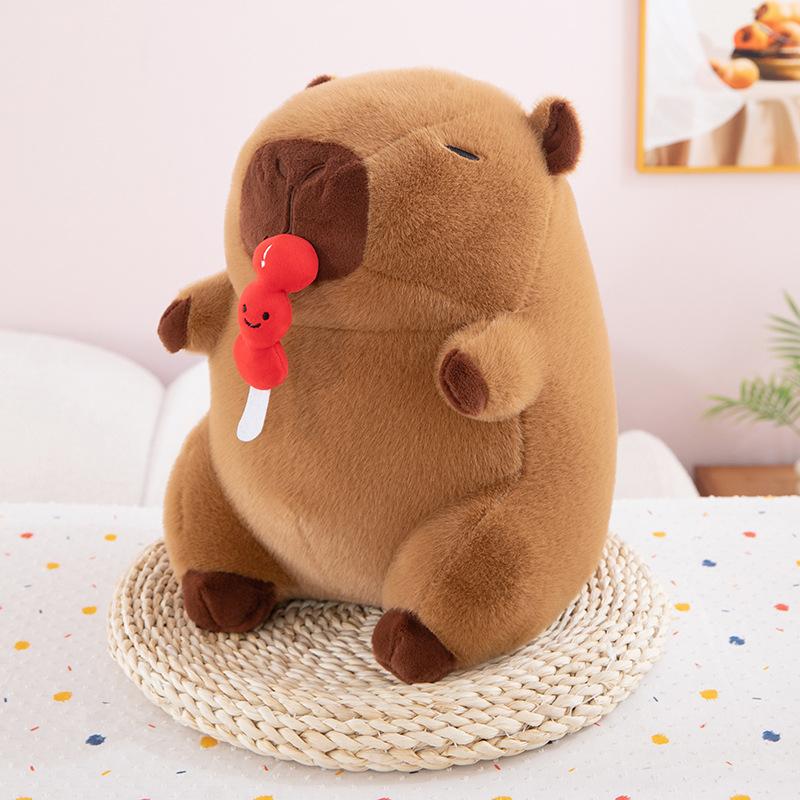 

Засахаренные боярышники Капибара Плюшевая игрушка Подарок на мероприятие Растягивающиеся куклы Капи Детская кукла Подарок на день рождения 30cm【0.31kg】