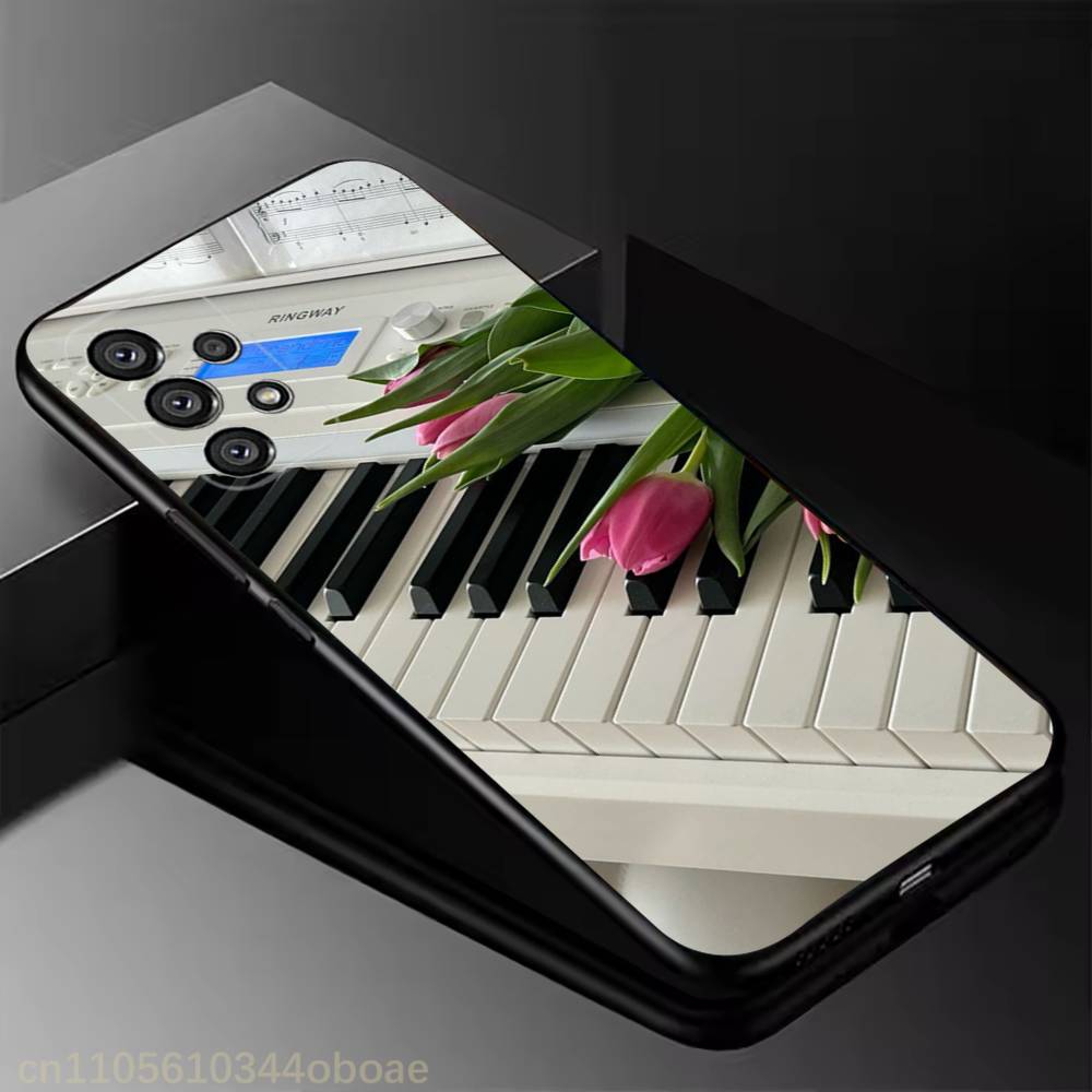 Piano Classical Music Phone Case For Samsung Galaxy A13,21s,22,31,32,52,53,71,80,A91 Soft Black Shell
