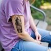 3pcs Temporary Tattoo Realistic Temporary Tattoos Hooded Figure Skull Art Tattoo Designs For Thighs Women Men