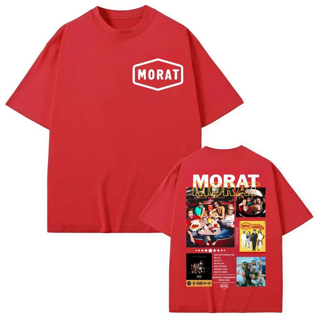 Colombia Band Morat Album Merch T-shirt Men Women Fashion Y2k Trend Short Sleeve T-shirts High Quality Cotton T Shirt