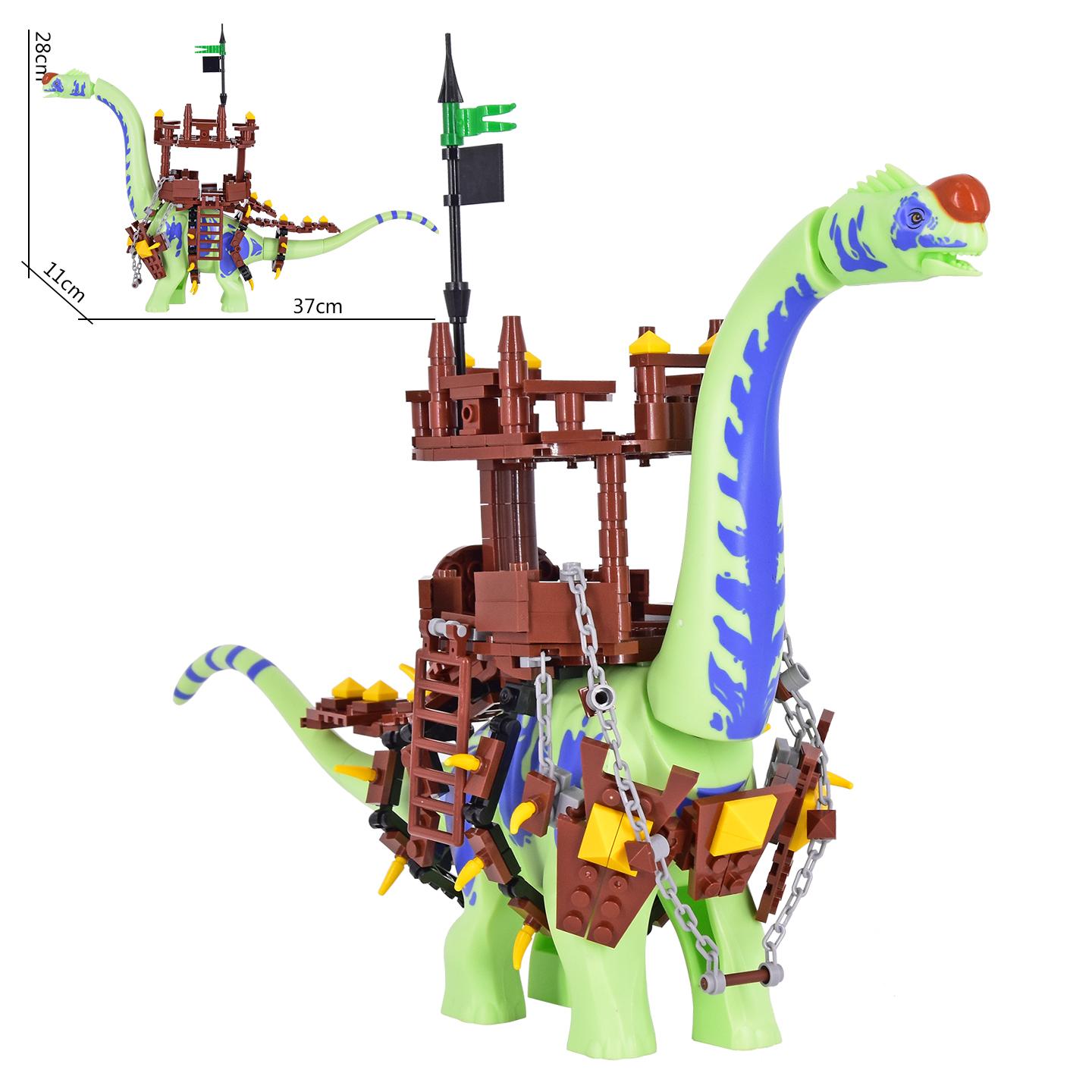 

MOC Jurassic World Titanosaurus Seat Building Blocks Dinosaur Bricks Tyrannosaurus Indominus I-Rex Assemble Toy For Children