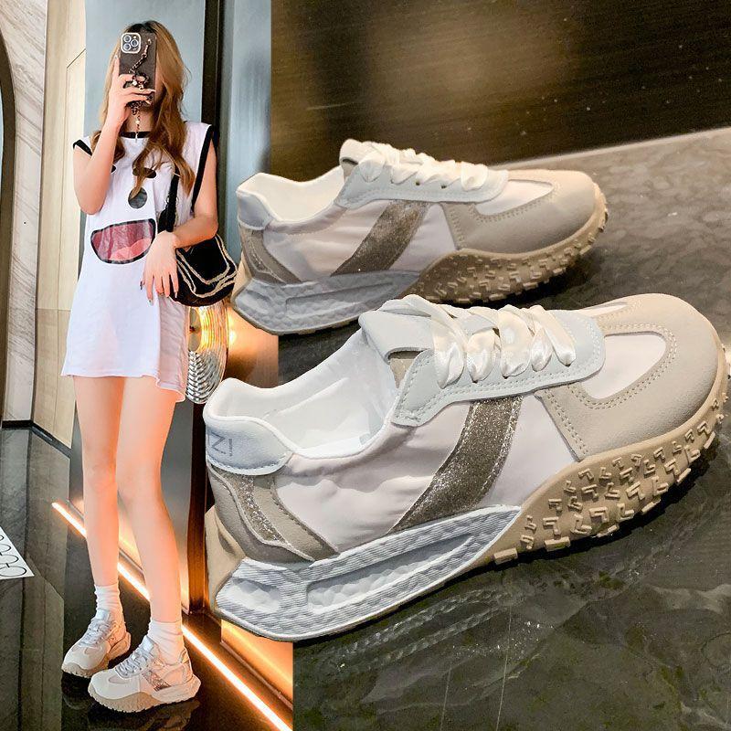 Trampa i skit balett träningsskor dam sommar 2025 nya vardagliga halkfria sportskor Forrest Gump skor populära mångsidiga damskor