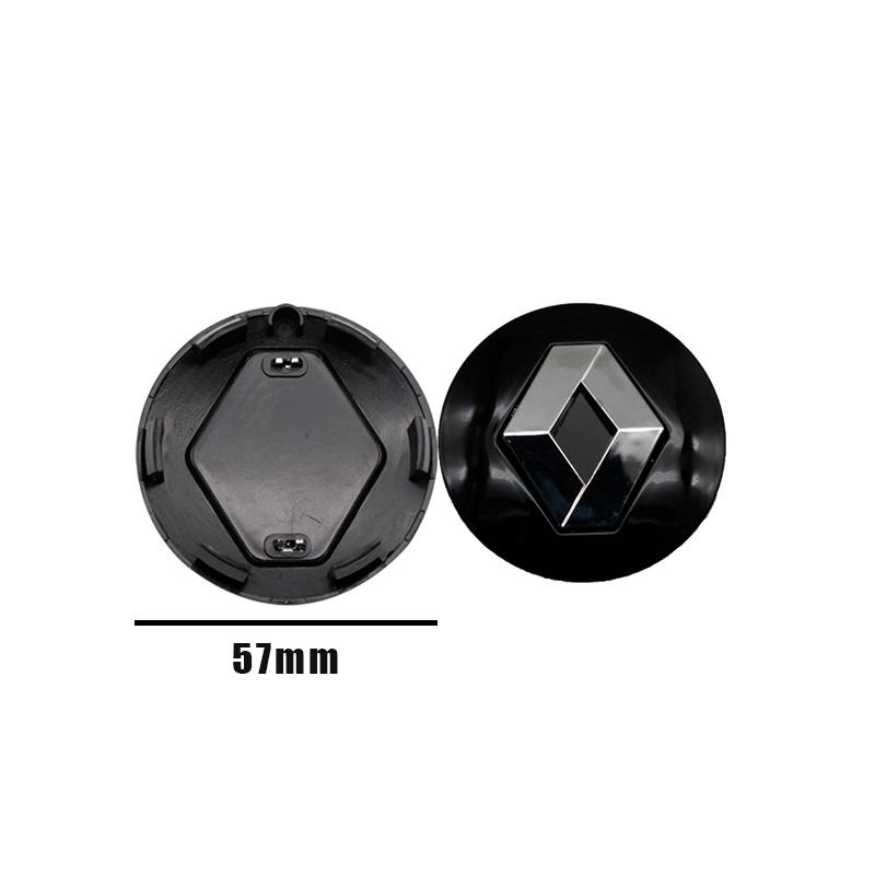 

2026 Hot For Renault Interior Stickers 4Pcs 57/60mm Car Wheel Hub Center Caps Rim Cover Badge For Renault RS Koleos Captur Kadja 4pcs