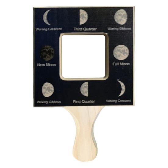 1/4Pcs Nature Guide Finder Wooden Nature Identification Guide Frame Boys Girls Nature Viewfinder Cloud Leaf Moon Animal Footprint Identification Tool