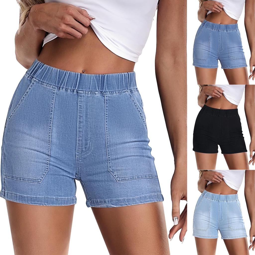 Damskie Codzienne Wszechstronne Modne Jeansowe Szorty