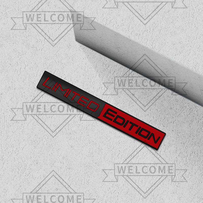 3D Car Stickers Limited Edition Grille Emblem Auto Body Badge Trunk Decal For Toyota Fiat Honda Skoda Peugeot Nissan Accessories