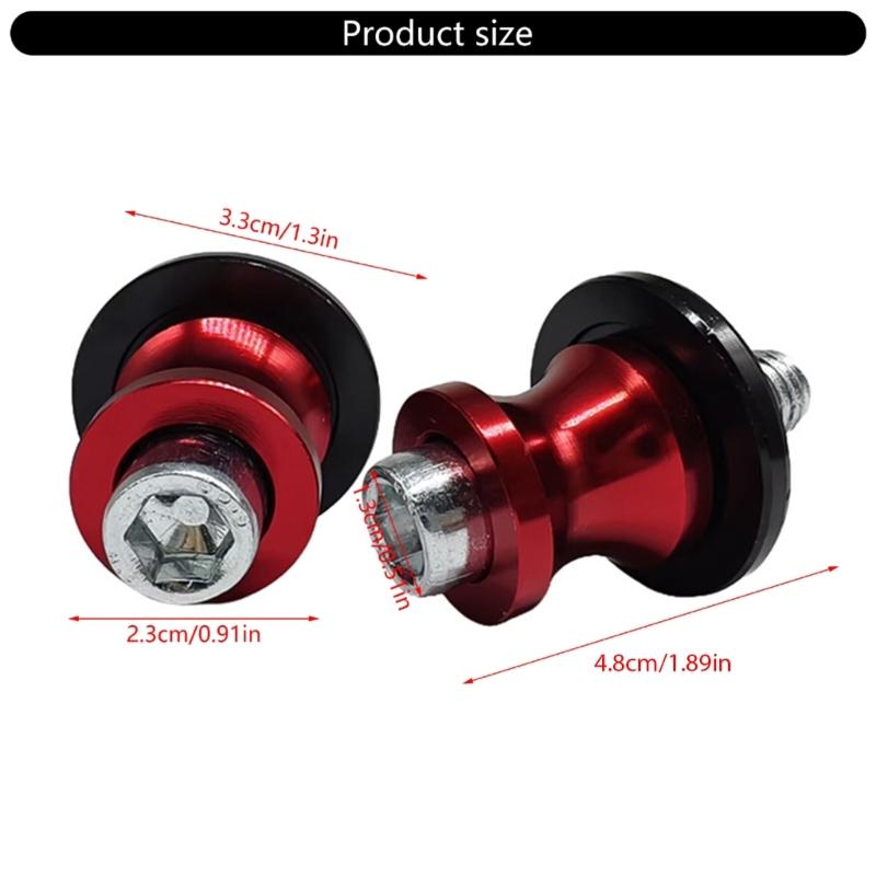 Motorcycle Kickstand Pegs Aluminum Motorcycle Stand Pegs Simple Installation for Personalizes Style & Superior Road Grip