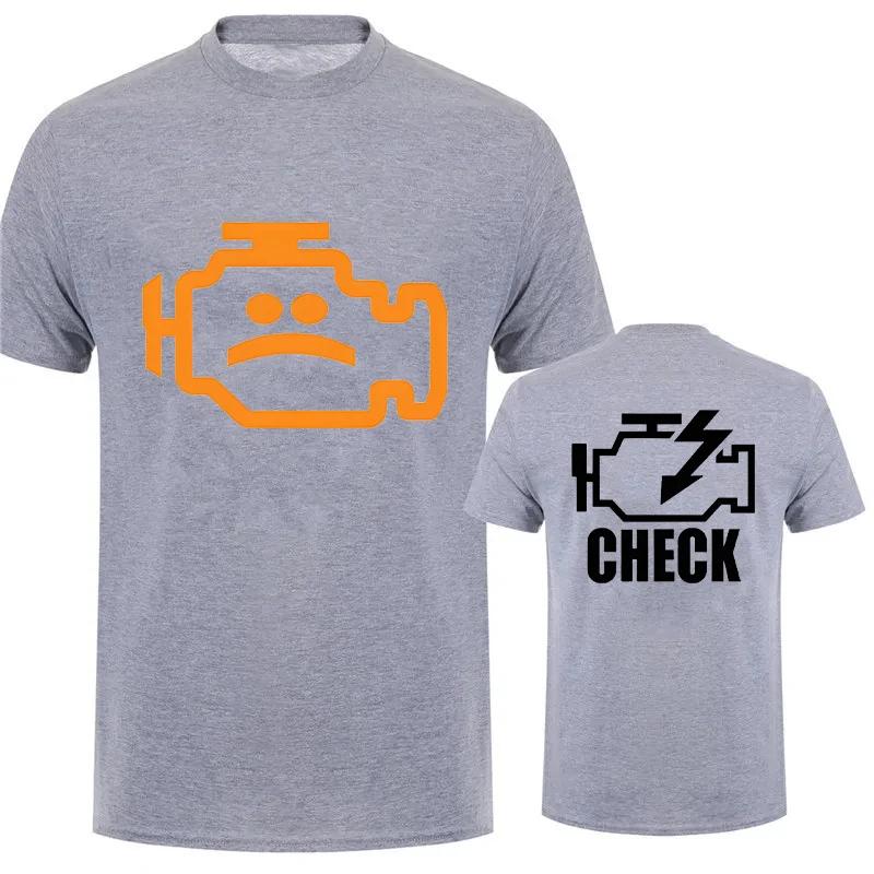 Mechanic Auto Repair Check Engine Light T-Shirt Funny Birthday Gift for Men Daddy Father Husband Short Sleeve Tee T Shirt Top