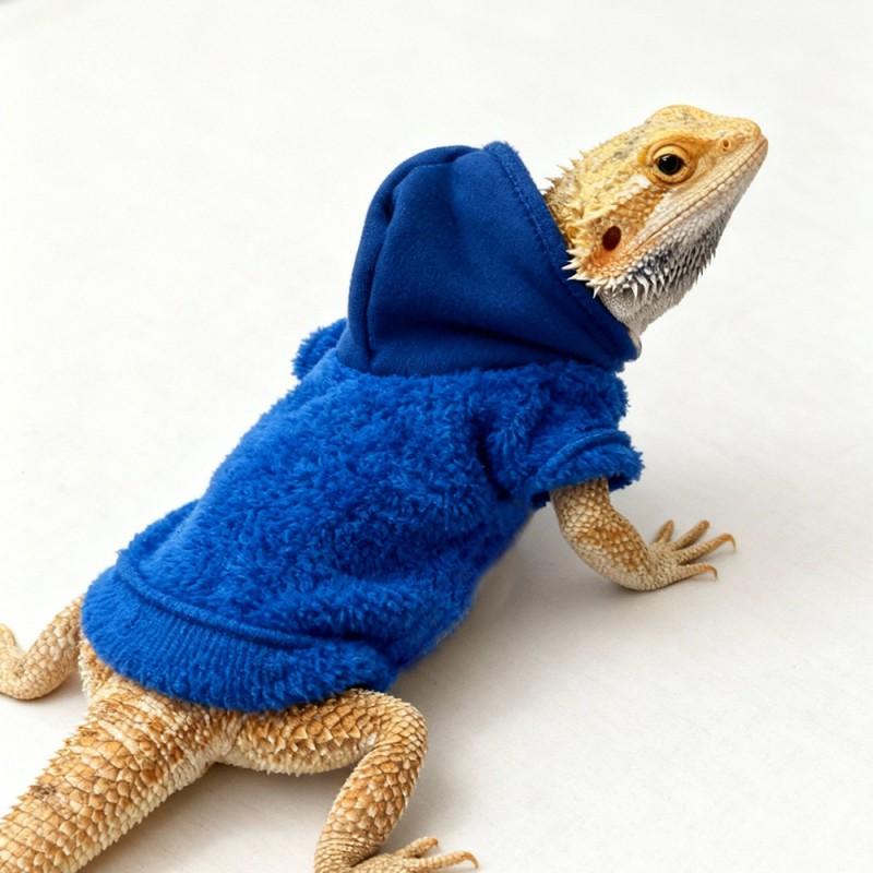 Pet Reptile Hoodie T-Shirt Lizard Walks Outdoor Costume Lightweight Apparel Universal Fit