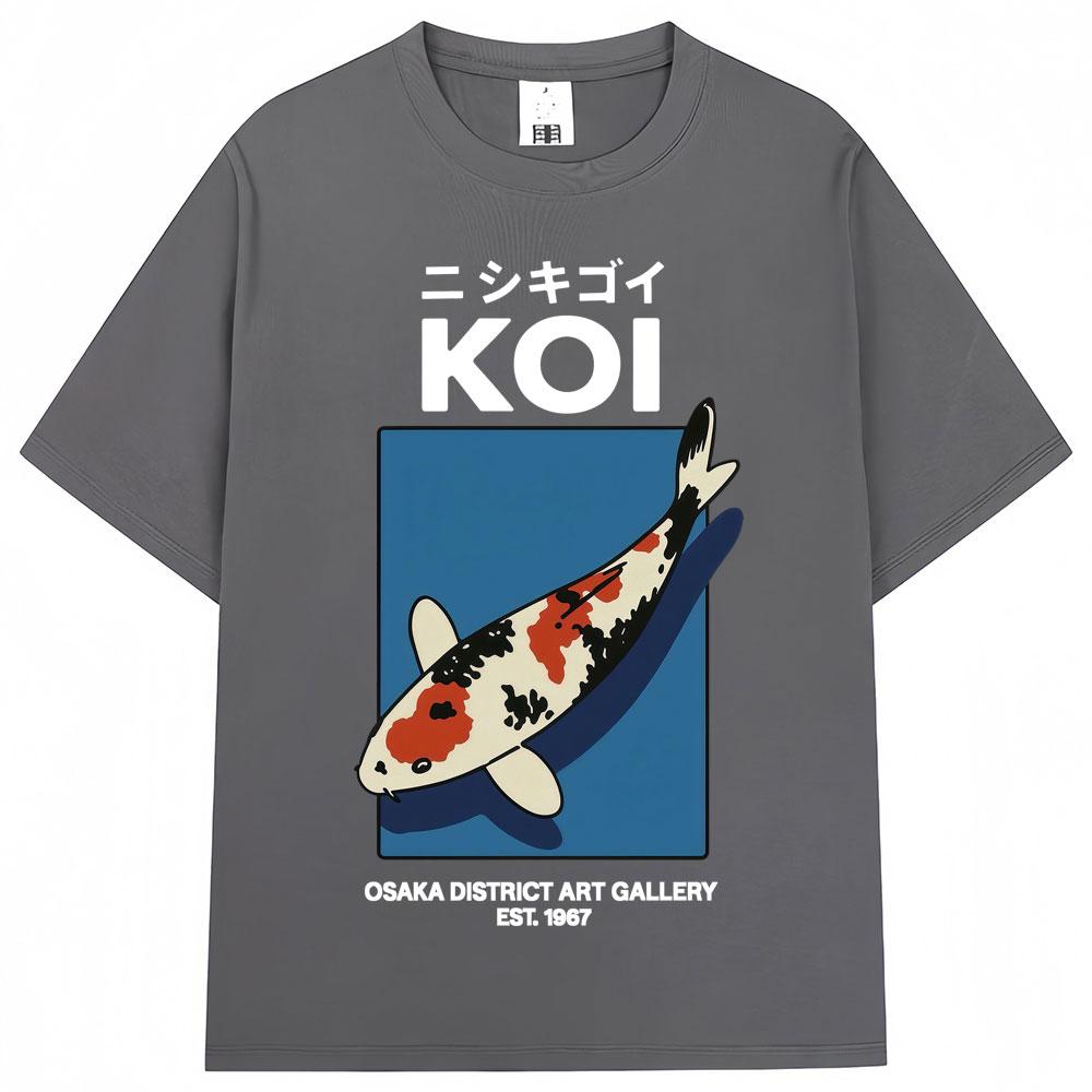 Japanese Fuji Dragon Yakuza Tokyo Koi Fish T Shirt Men Women Vintage Fashion Tshirts 100 Cotton Loose T Shirts Streetwear Male