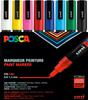 Posca Mitsubishi Pencil Fine Round 8 PC3M8C Water-Based Pen, Tip, Nib, Colors,