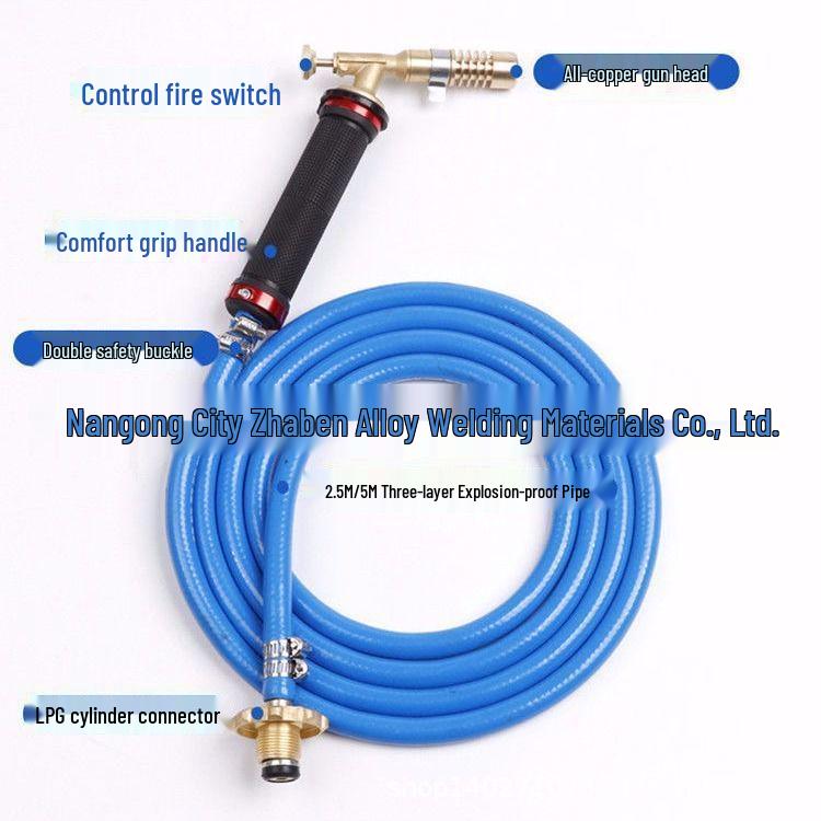 All-Copper Welding Torch for Oxygen-Free Gas - Suitable for Copper, Iron, Aluminum, and Stainless Steel.