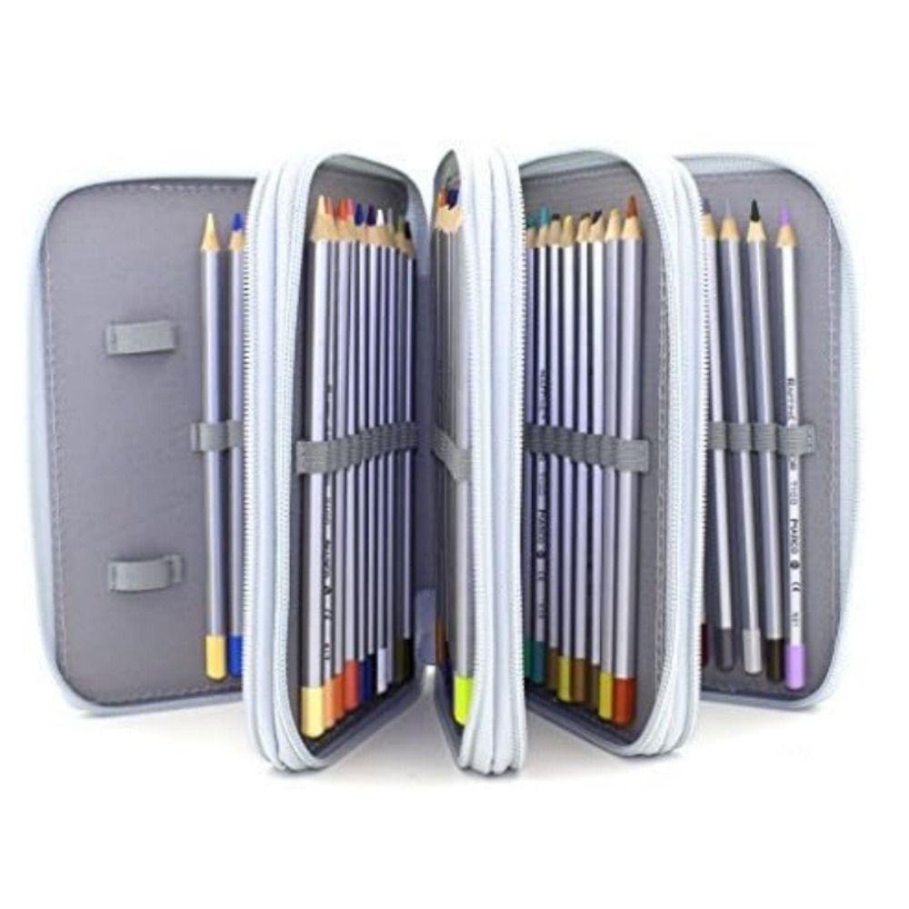 72-Hole Pen Bag Waterproof Art Drawing Pen Organizer High Quality Pen Pouch  Students