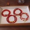 Natural Agate Double Ring Bracelet. Fashion Women Daily Jewelry Lucky Gift