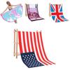 Microfiber Beach Towel With Active Print Fast Drying For Adults