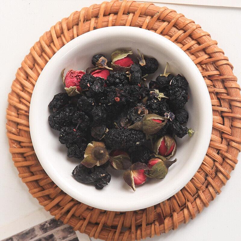 Schwarze Goji Maulbeere Rose Tee Muse Tee Gesundheitstee