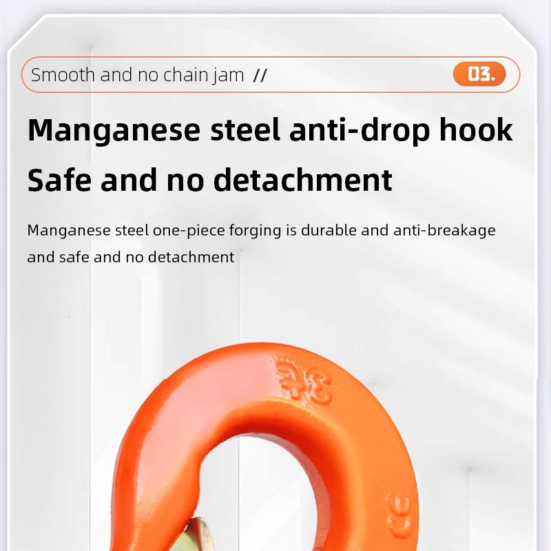 0.75 Ton/1.5 Ton/2 Ton Manual Ratchet Lever Hoist Hand Chain Coist Pulley Block Wire Rope Tensioner Lifting Fastening Tool