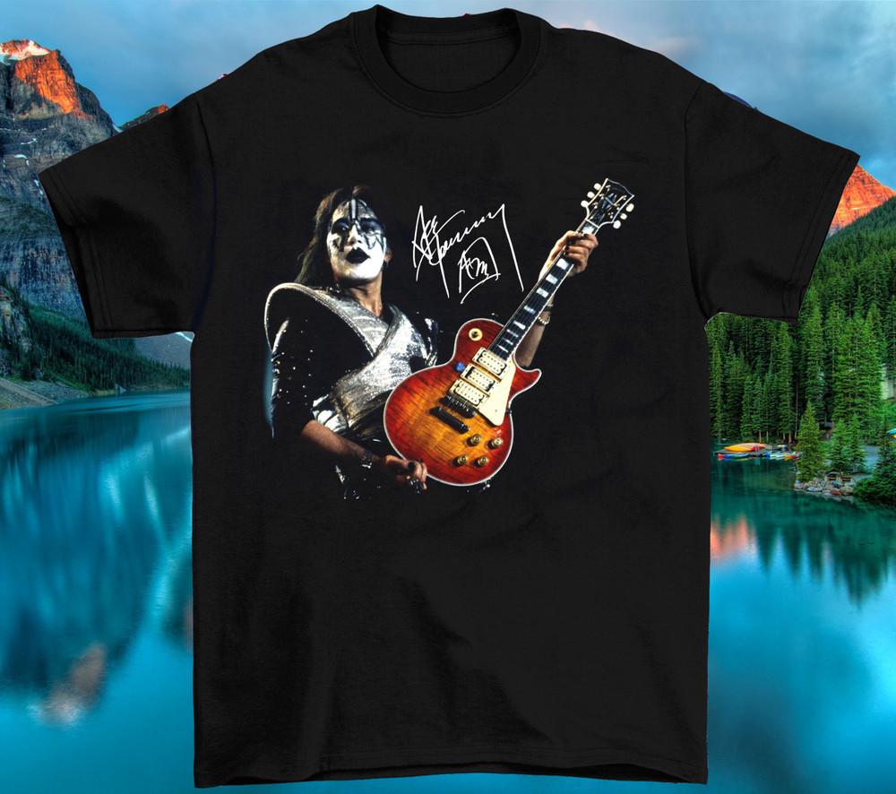 

Ace Frehley Music Star Heavy Cotton Black Full Size Unisex Tee Shirt AA1933 Unisex T-Shirt M