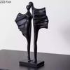 Abstract Couples Figures Statue Desk Decoration Lovers Character Resin Sculpture Modern Crafts Ornaments Room Aesthetics Decor