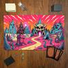 Fantasy Warlock Demon Valley Large Gaming Mouse Pad Playmat 24"X14" MTG TCG Office Desk Mat for Work Game PC Laptop Rug MousePad