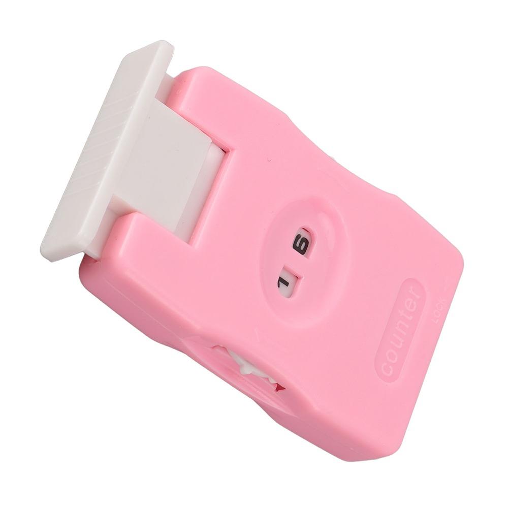2Pcs Lightweight Design Crochet Row Counter Slide Type Manual Counting Tool  For DIY Craft