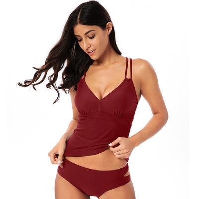 TUINANLE Tankini Women Summer Chest Pad Swimsuit Lady Two Piece Swimsuits