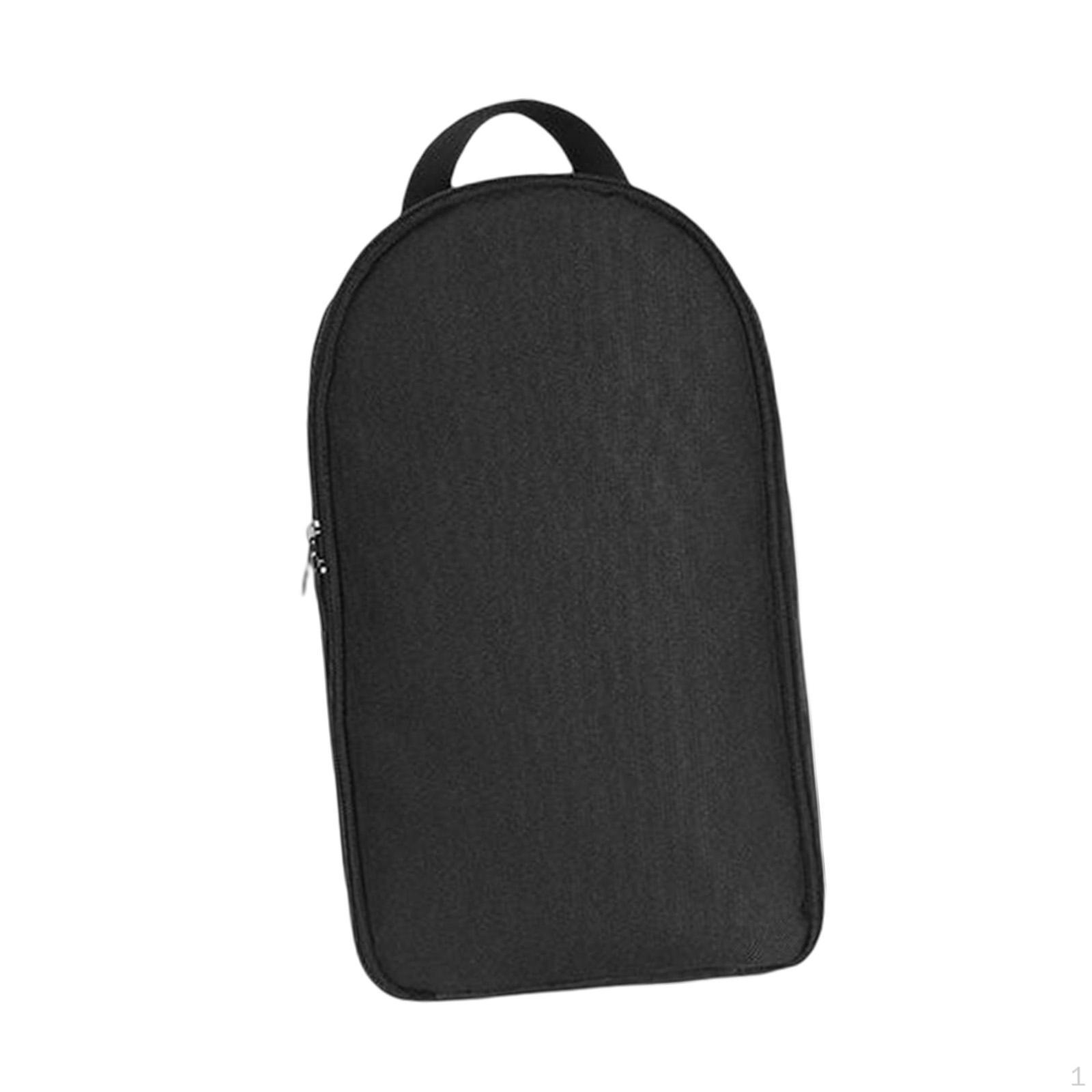

Utensil Storage Bag Compact Design Portable Tableware Handbag Pocket for Utensils No Pattern Black