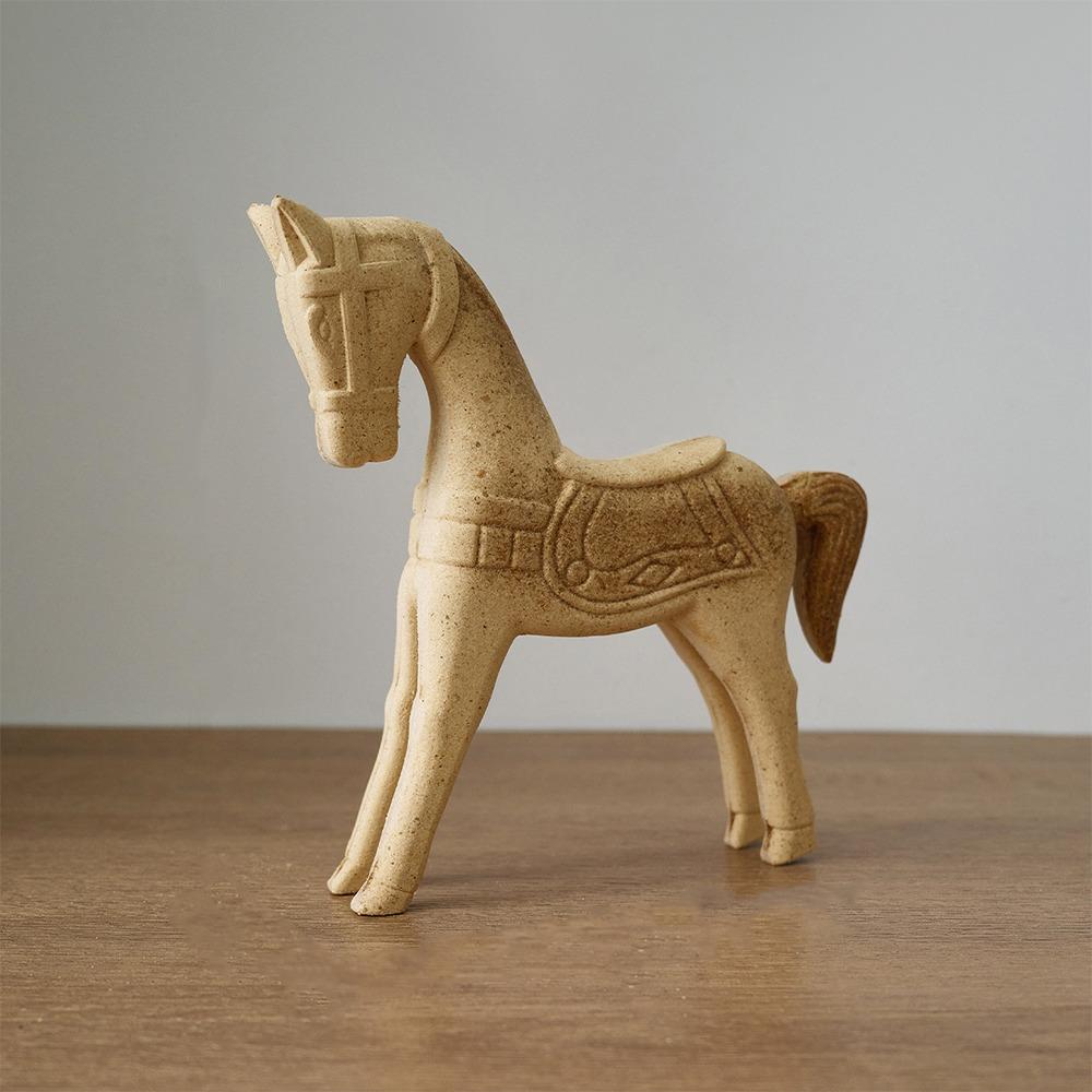 DIY Drawing Wooden Horse Handmade Blank Animal Figurine Painting Horse Figure Festive Event