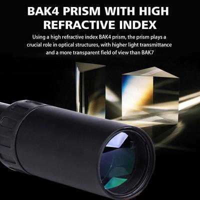 10-300-facher Zoom, Militär-Metall-HD-Bak4, leistungsstarkes Fernglas mit großer Reichweite, tragbares professionelles Teleskop-Monokular für die Jagd