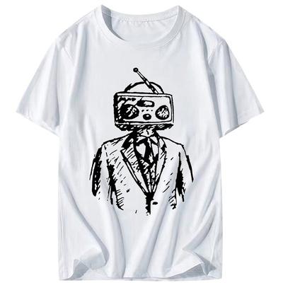 Vintage T Shirt Men Fashion Rock Band Women T-shirt Cotton Short Sleeve Camisetas Men's Clothing Autumn and Winter Innerwear