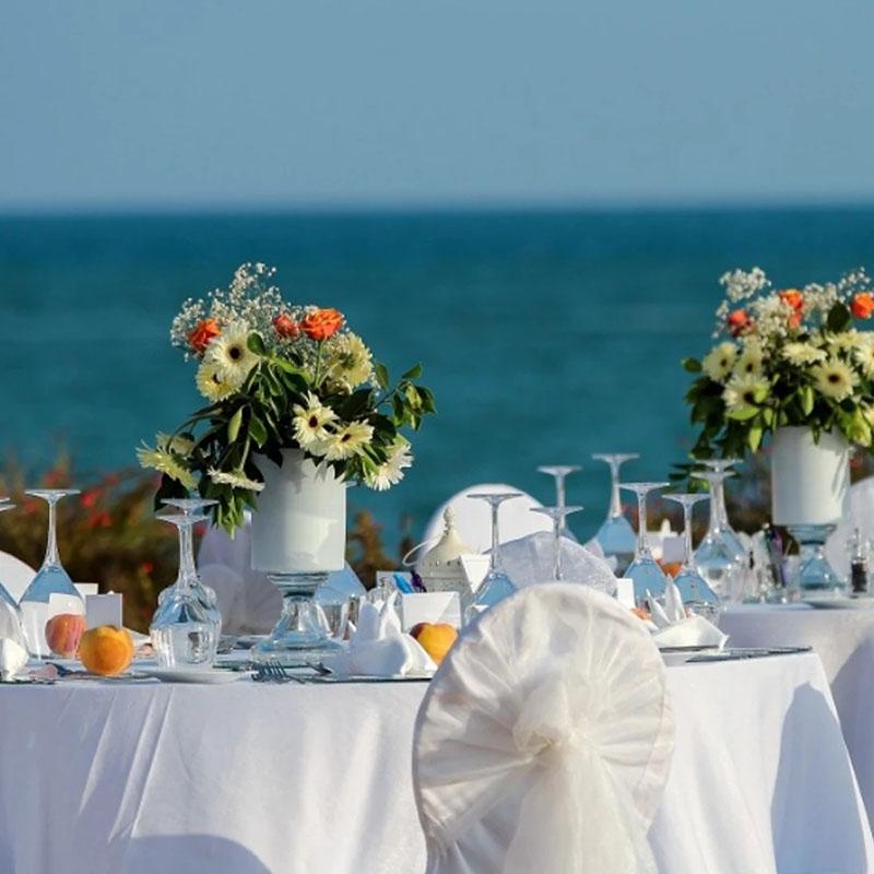 Wedding Tablecloth Rectangular Satin Table Black Overlay Cover Champagne Table Cloth Party Dinner Banquet Decoration