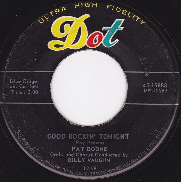 

7inch Record PAT BOONE Good Rockin Tonight With The Win 4515888 DOT 1958 US Rock Used