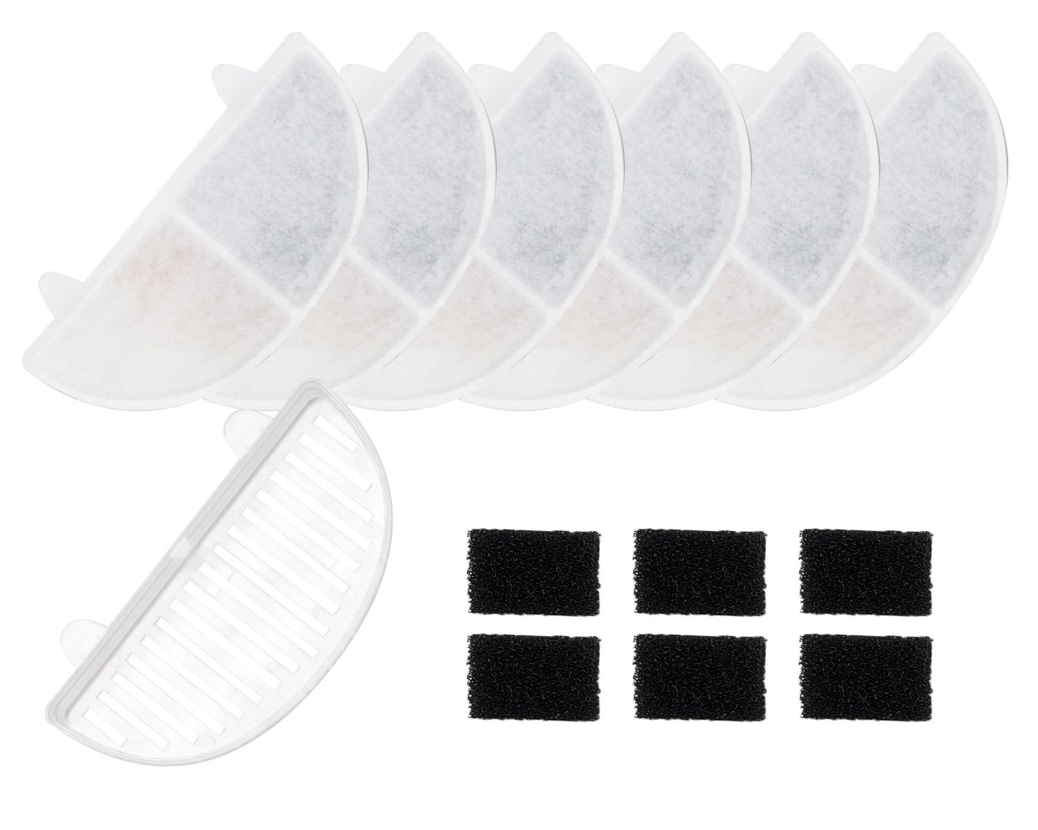 

YUKI TRADING 6 штук Homerunpet Aqua Compatible Filter For Cats Clean Water Кожен замінний фільтр для очищення циркуляційної води Water Ion