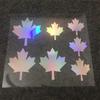 Maple Leaf Reflective Car Stickers, Self-Adhesive Decals to Cover Scratches, Stylish Modification Decor for Auto Body