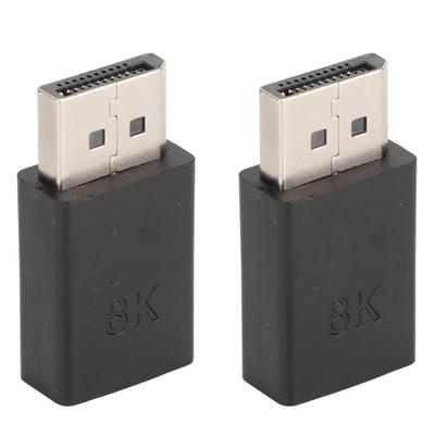 2Pcs DP Male To MINI DP Female Adapter High Resolution 8K 2 Modes Small Portable Lightweight