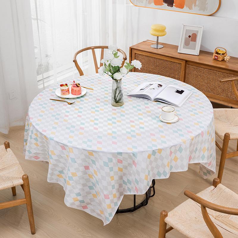 1 pièce 2025 Nouvelle Année Nappe Imperméable Anti-graisse Housse de Table Tissu Rouge Festif Fête du Printemps Décoration de Maison